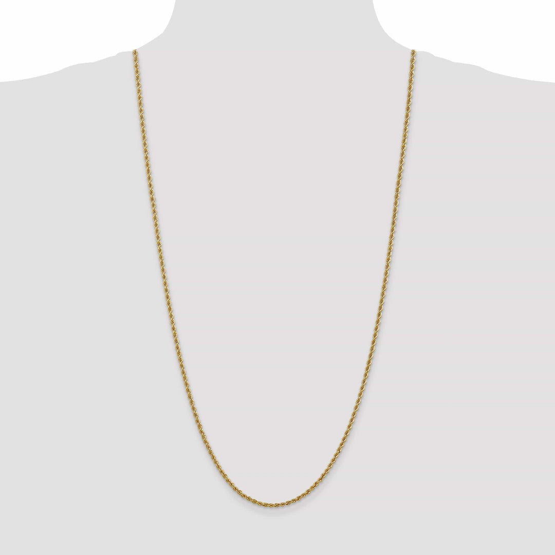 Lovely Rita's Chains 14k Yellow Gold 2.50mm Handmade Rope Chain