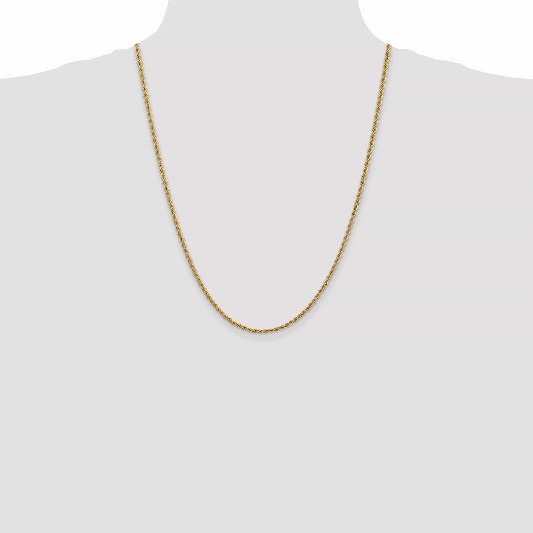 Lovely Rita's Chains 14k Yellow Gold 2.50mm Handmade Rope Chain