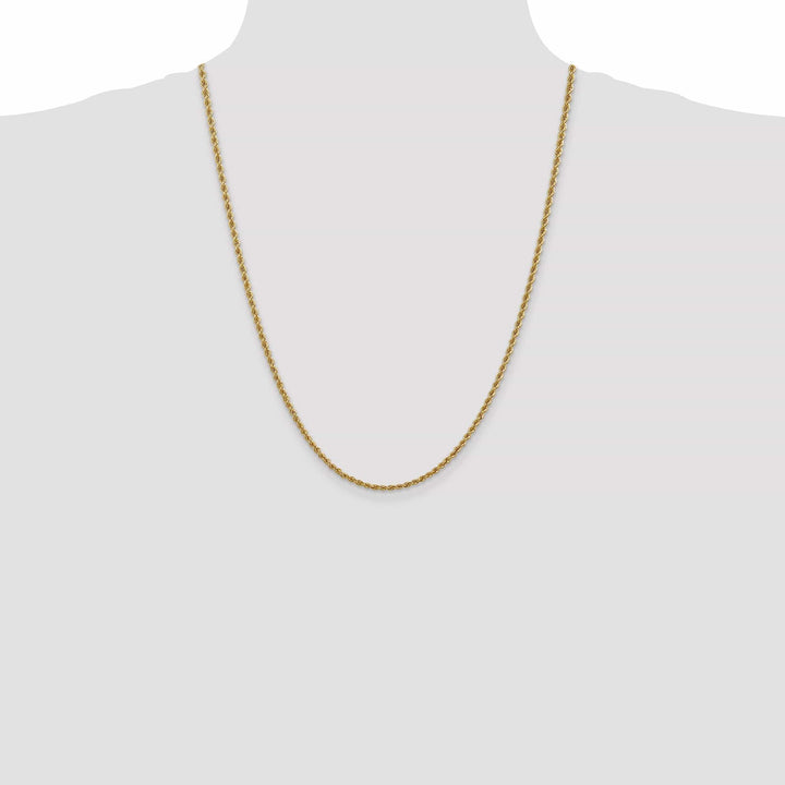 Lovely Rita's Chains 14k Yellow Gold 2.50mm Handmade Rope Chain