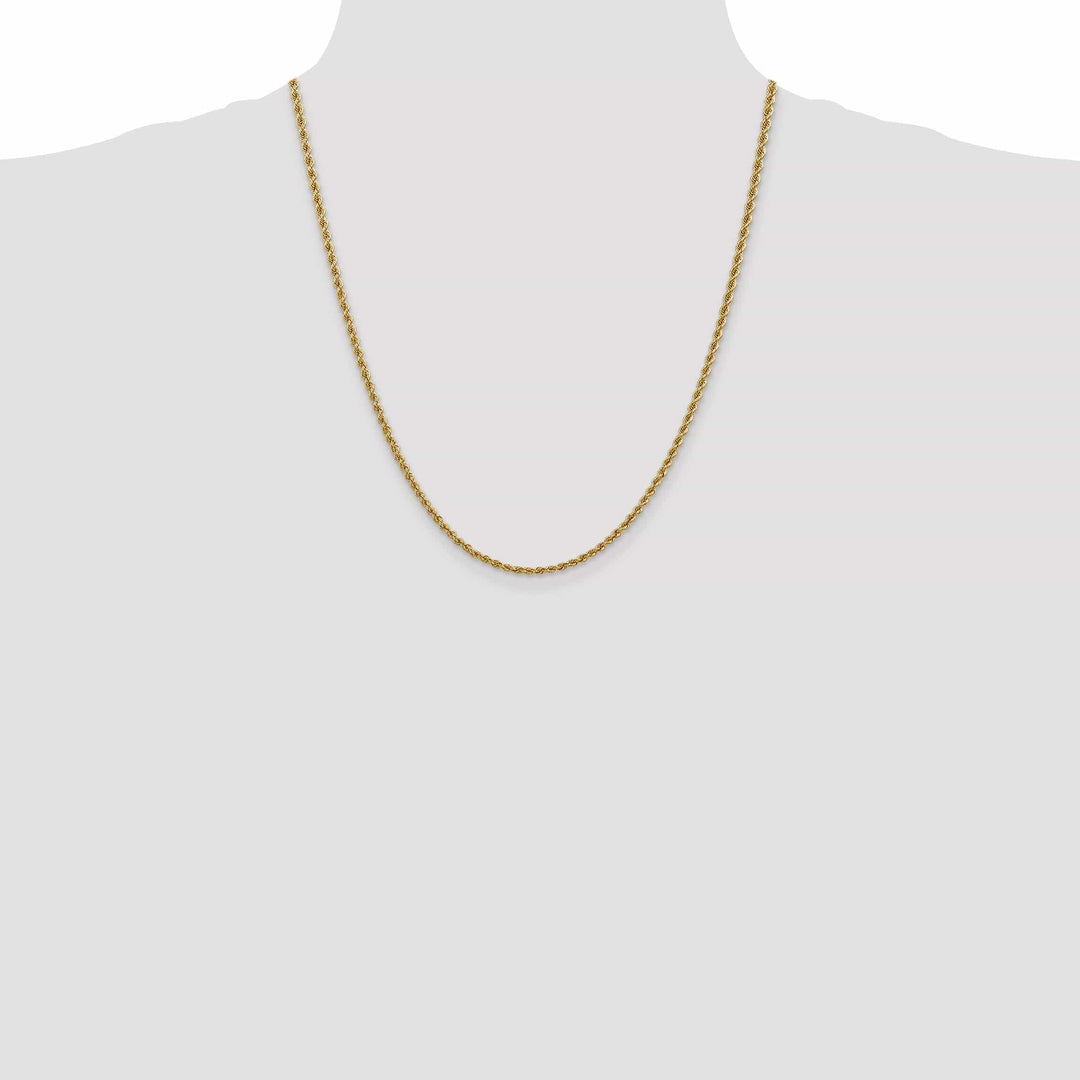 Lovely Rita's Chains 14k Yellow Gold 2.50mm Handmade Rope Chain