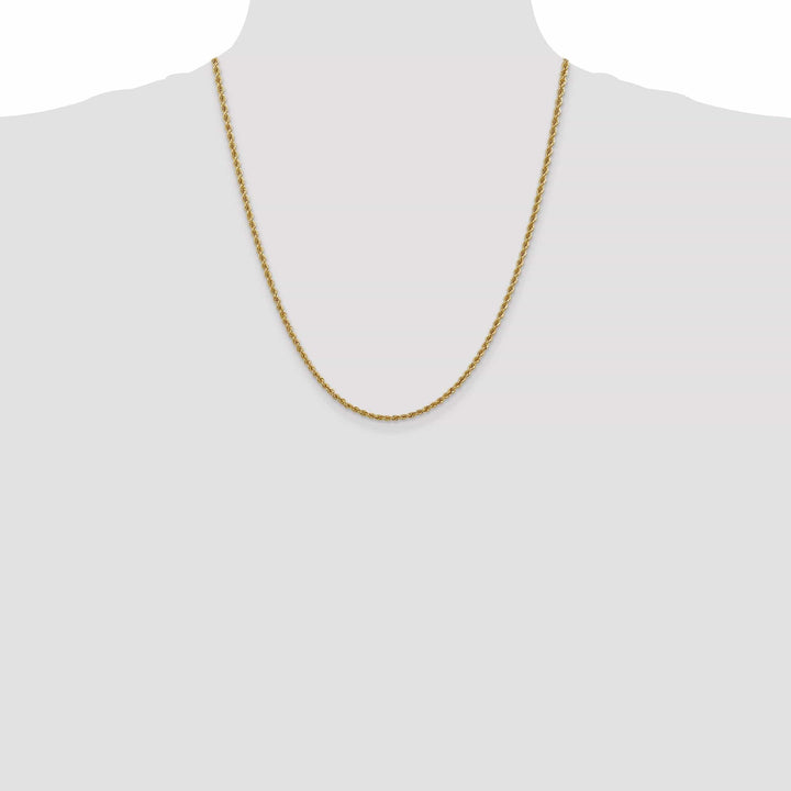 Lovely Rita's Chains 14k Yellow Gold 2.50mm Handmade Rope Chain