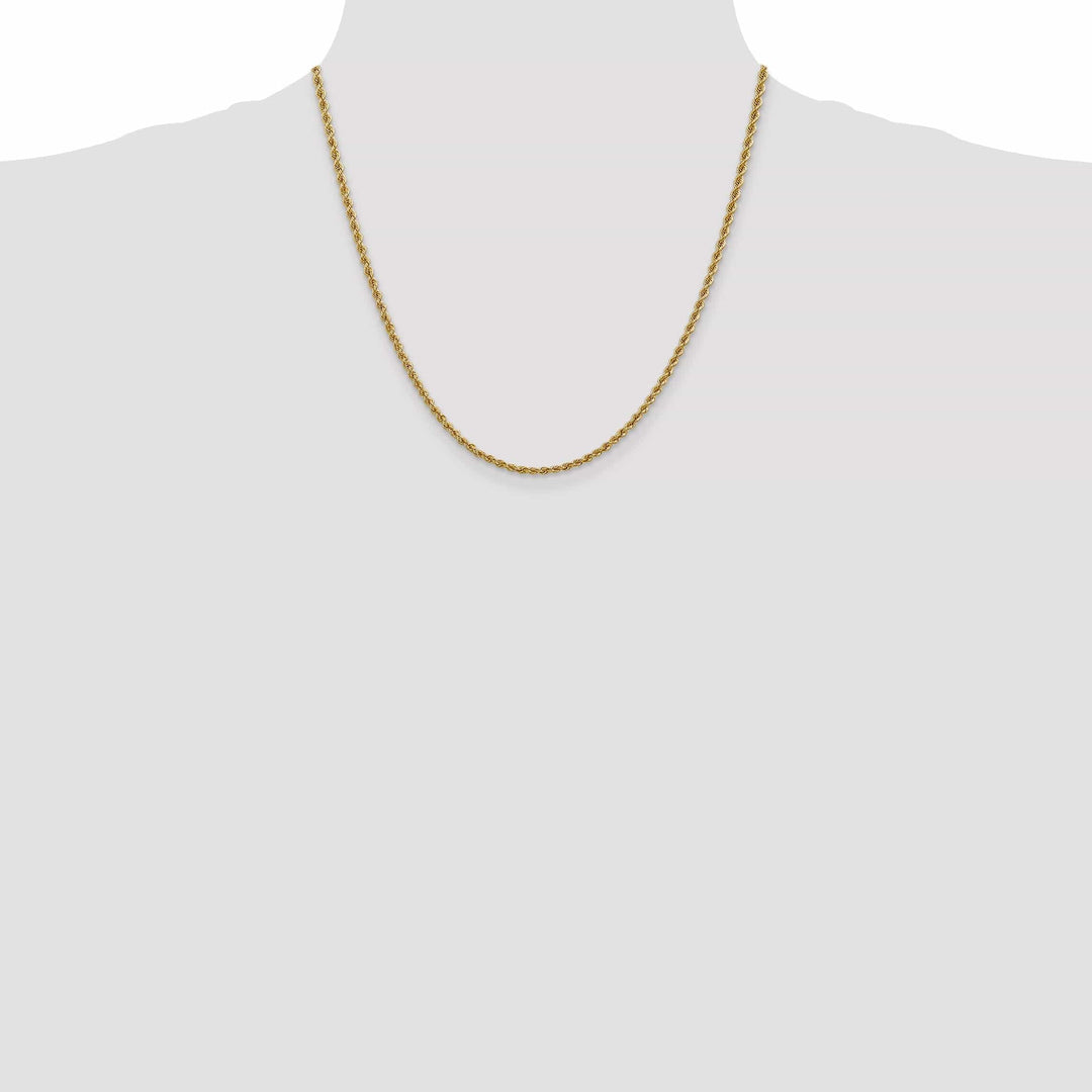Lovely Rita's Chains 14k Yellow Gold 2.50mm Handmade Rope Chain