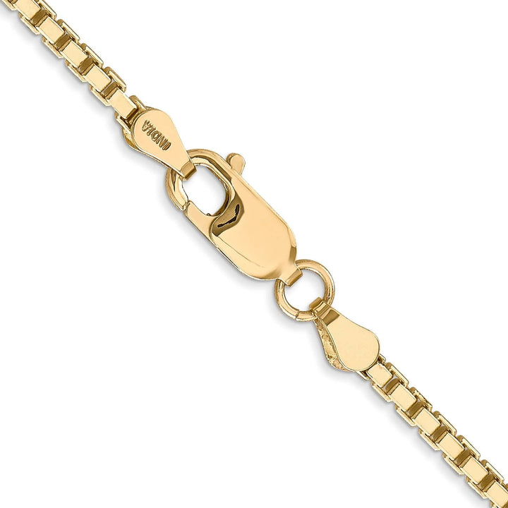 Lovely Rita's Chains 14k Yellow Gold 2.50mm Polish Solid Box Chain
