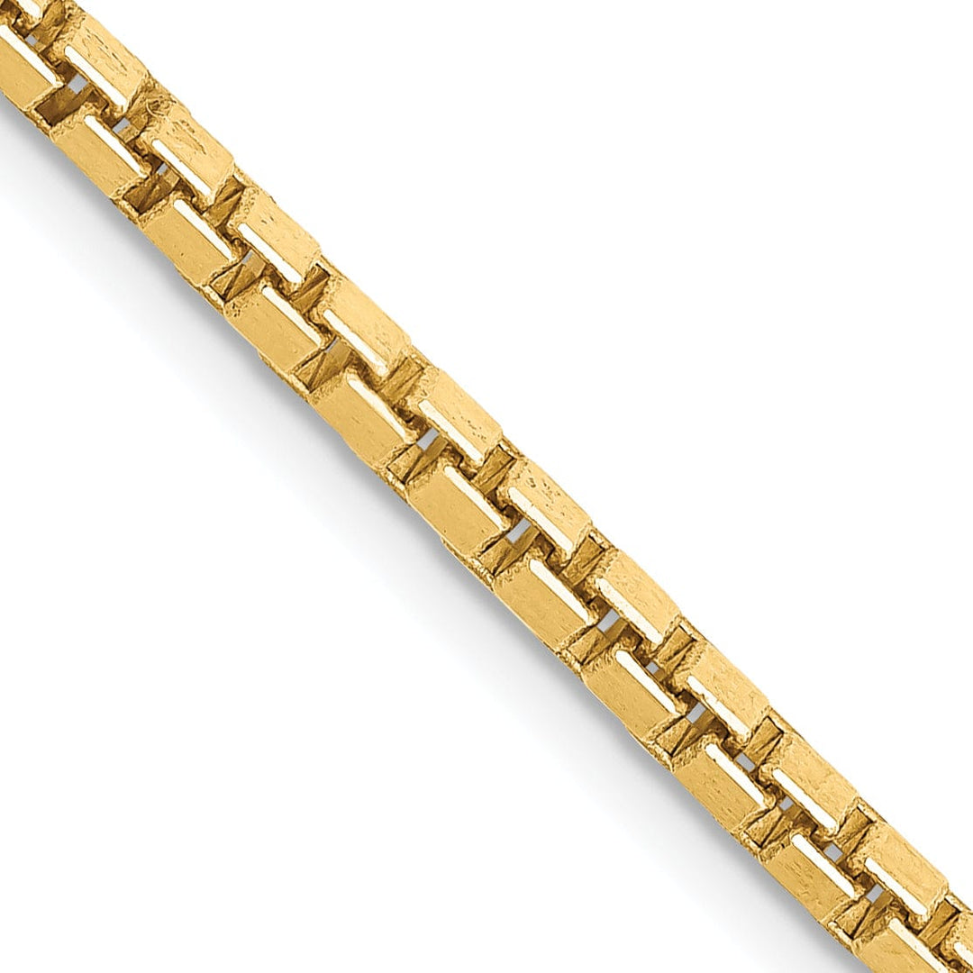 Lovely Rita's Chains 14k Yellow Gold 2.50mm Polish Solid Box Chain