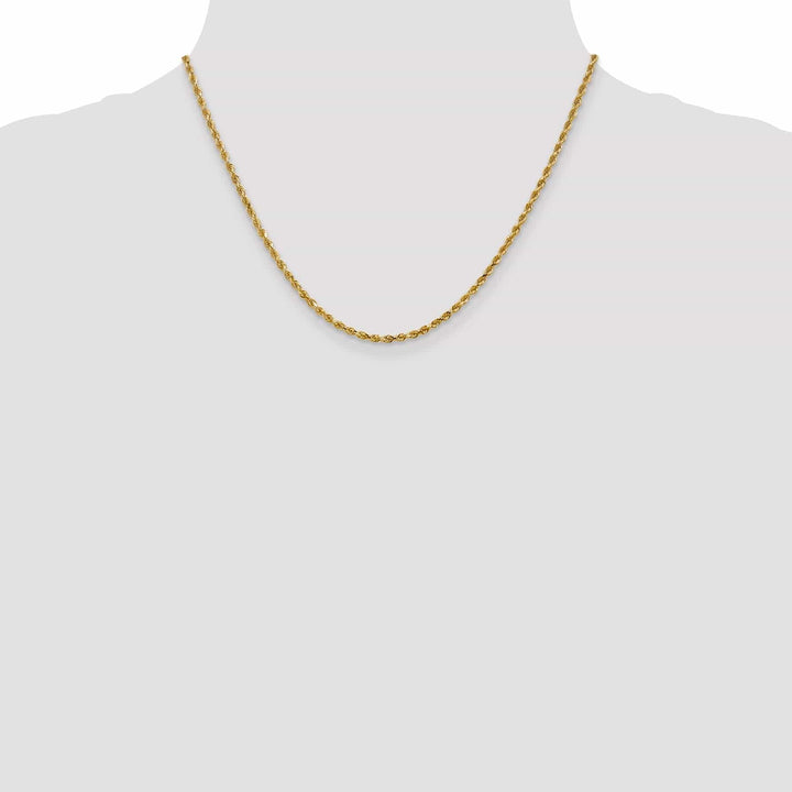 Lovely Rita's Chains 14k Yellow Gold 2.5m D.C Lightweight Rope Chain