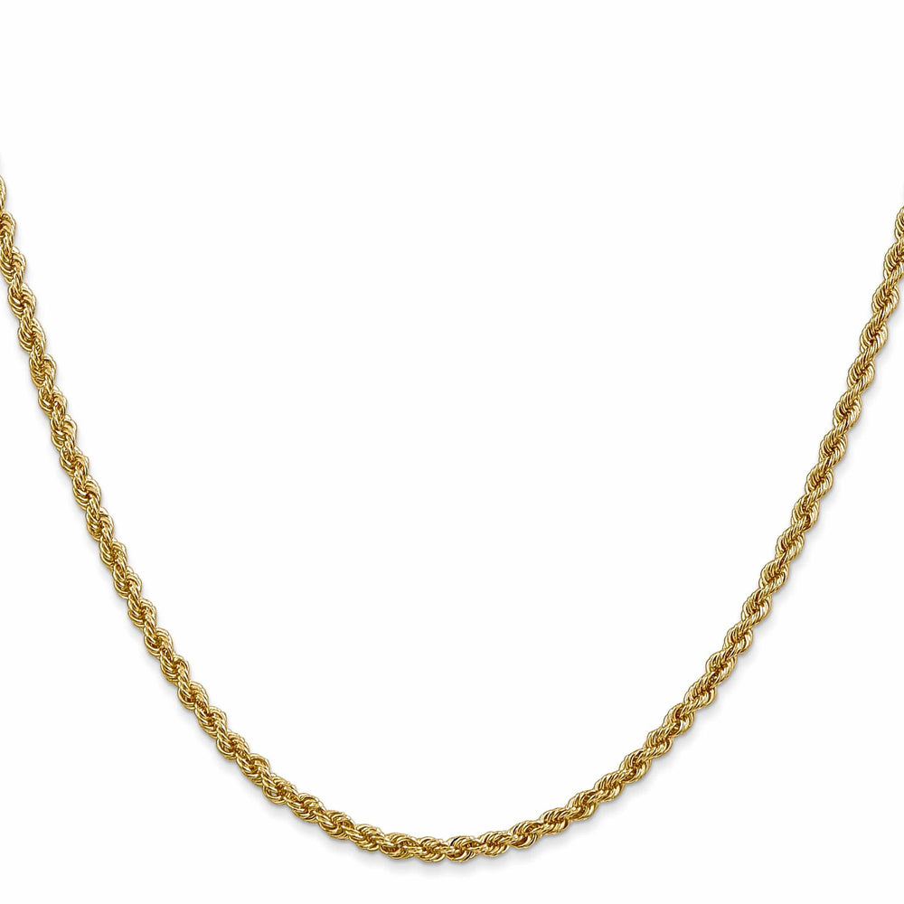 Lovely Rita's Chains 14k Yellow Gold 2.5mm Solid Regular Rope Chain