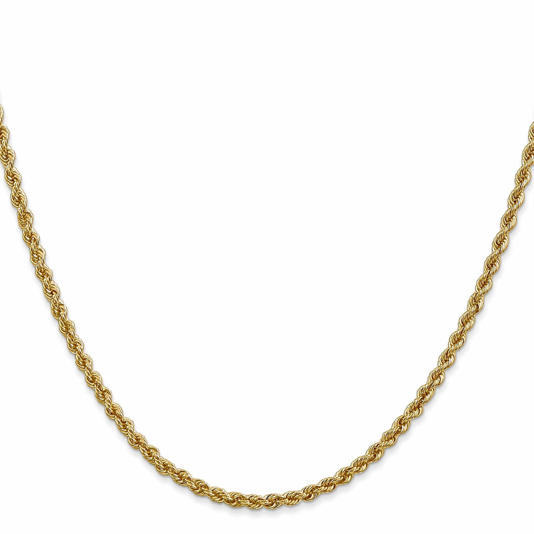Lovely Rita's Chains 14k Yellow Gold 2.5mm Solid Regular Rope Chain
