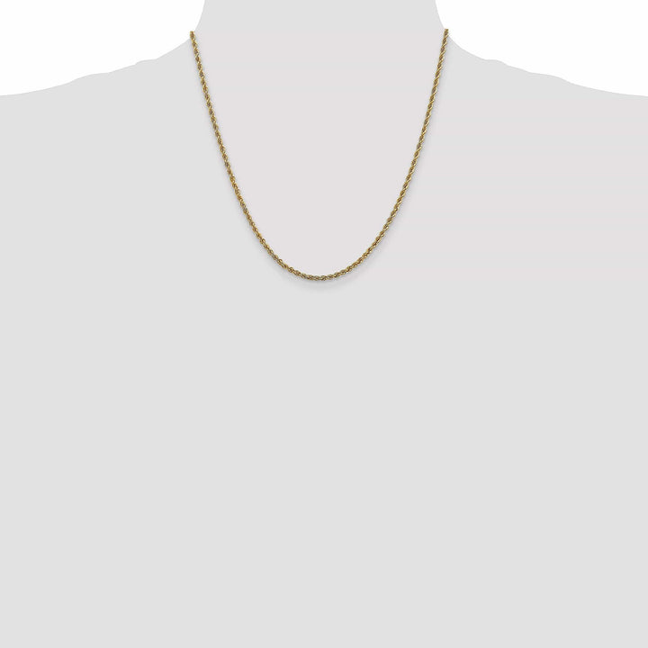 Lovely Rita's Chains 14k Yellow Gold 2.5mm Solid Regular Rope Chain