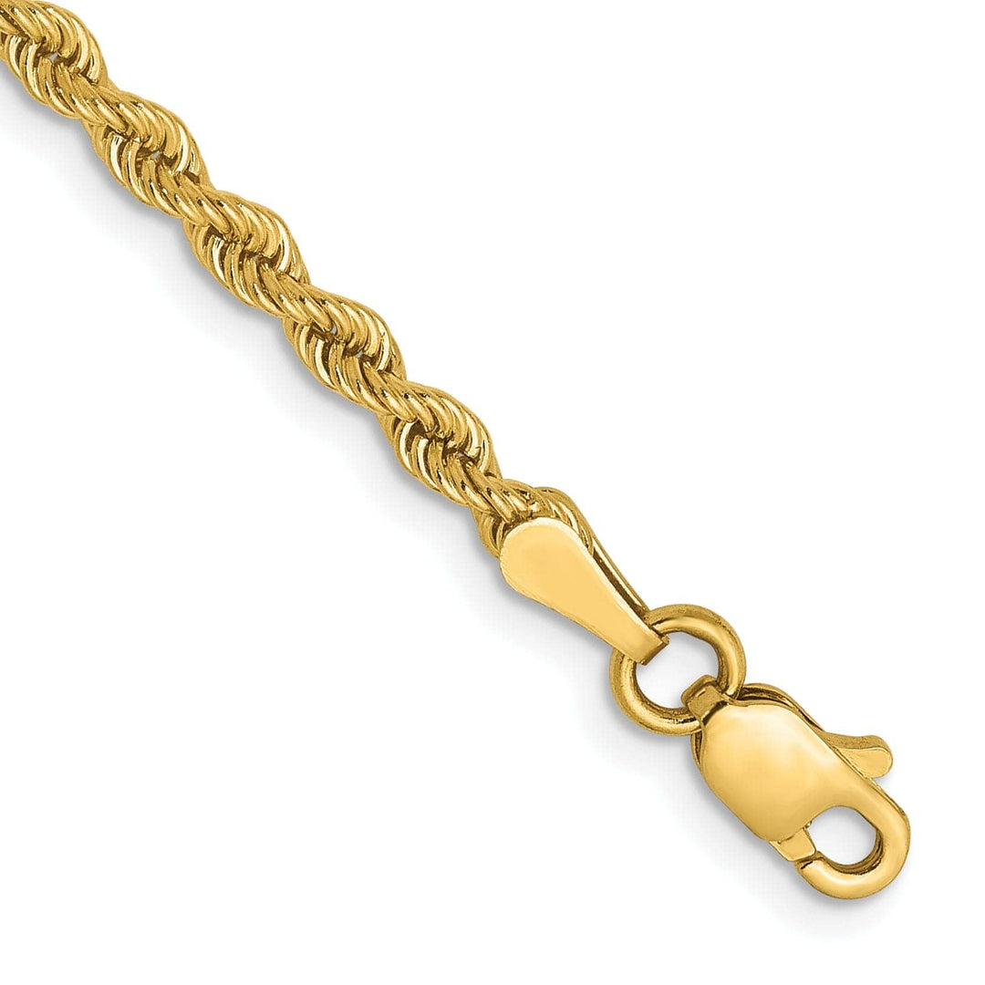 Lovely Rita's Chains 14k Yellow Gold 2.5mm Solid Rope Chain