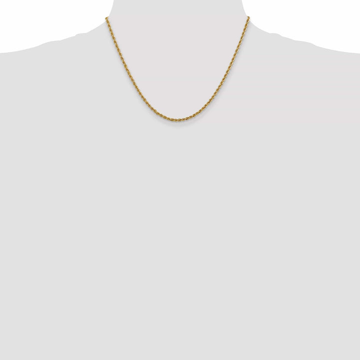 Lovely Rita's Chains 14k Yellow Gold 2.5mm Solid Rope Chain