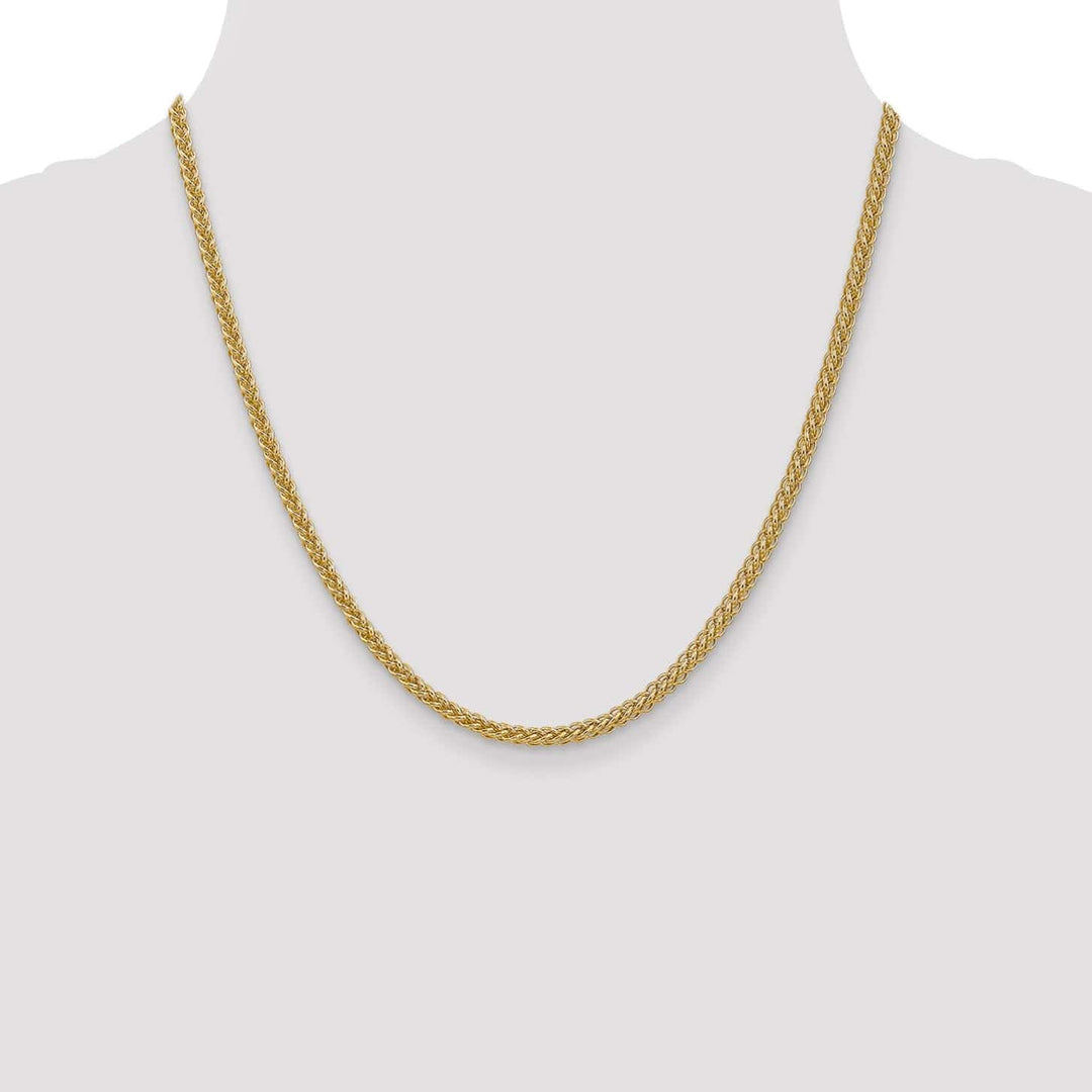 Lovely Rita's Chains 14k Yellow Gold 2.60-mm Hollow Wheat Chain