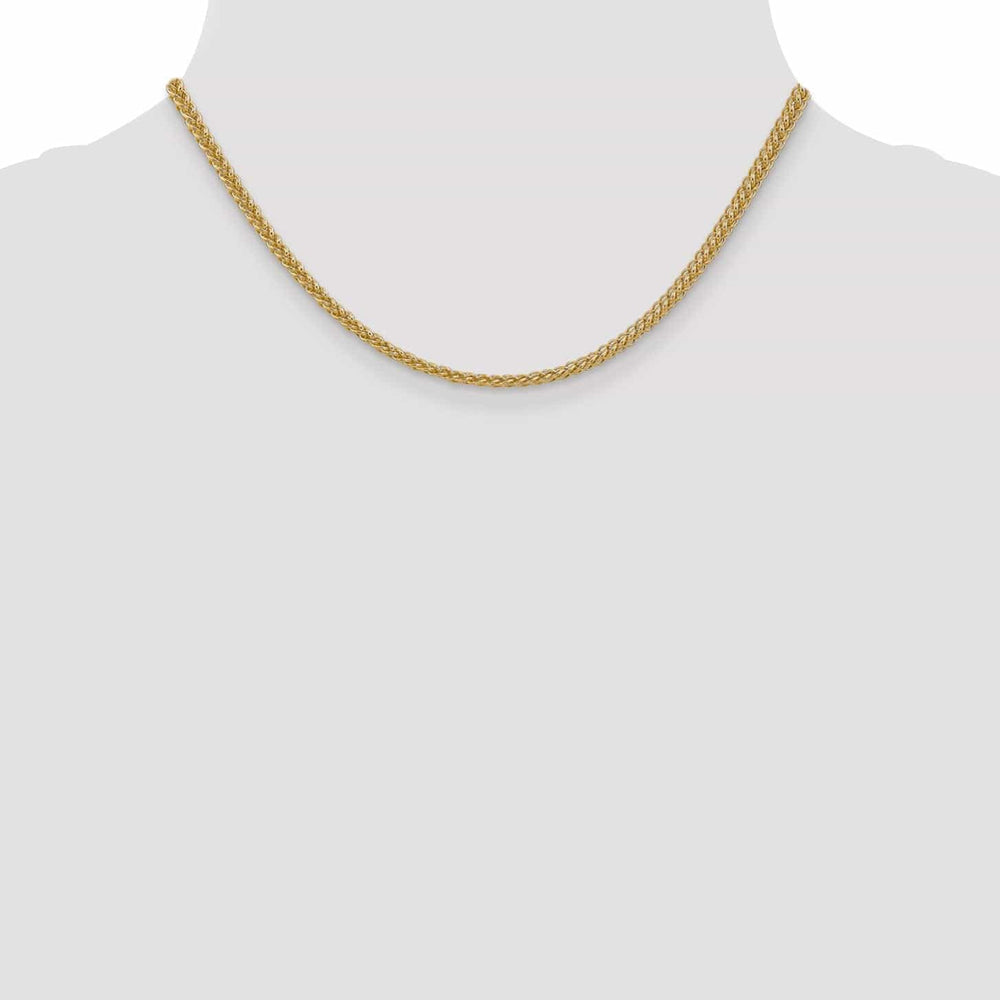 Lovely Rita's Chains 14k Yellow Gold 2.60-mm Hollow Wheat Chain