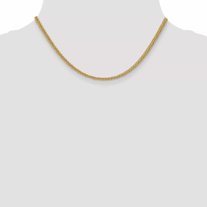 Lovely Rita's Chains 14k Yellow Gold 2.60-mm Hollow Wheat Chain