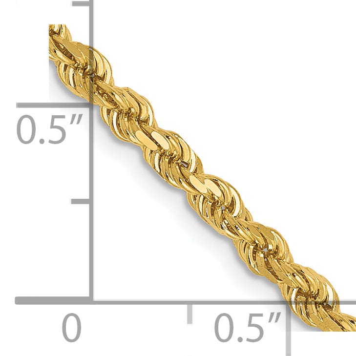 Lovely Rita's Chains 14k Yellow Gold 2.75mm D.C Rope Chain