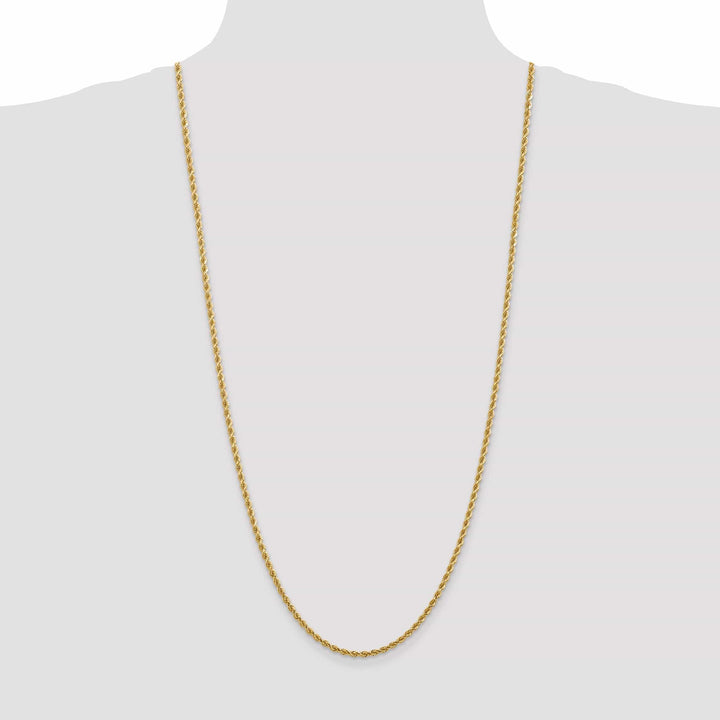 Lovely Rita's Chains 14k Yellow Gold 2.75mm Diamond Cut Rope Chain