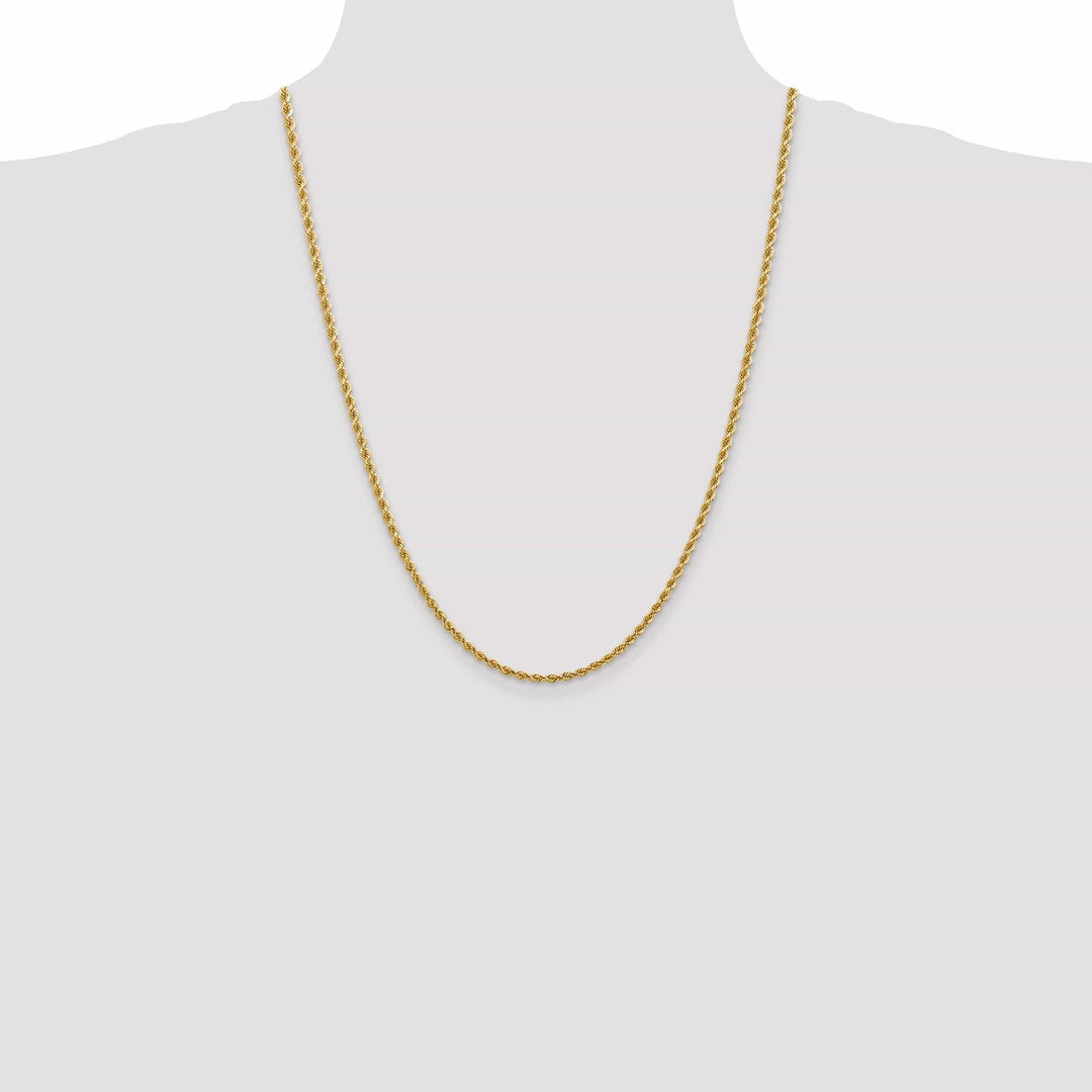 Lovely Rita's Chains 14k Yellow Gold 2.75mm Diamond Cut Rope Chain