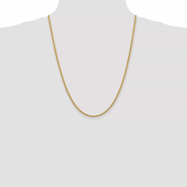 Lovely Rita's Chains 14k Yellow Gold 2.75mm Diamond Cut Rope Chain