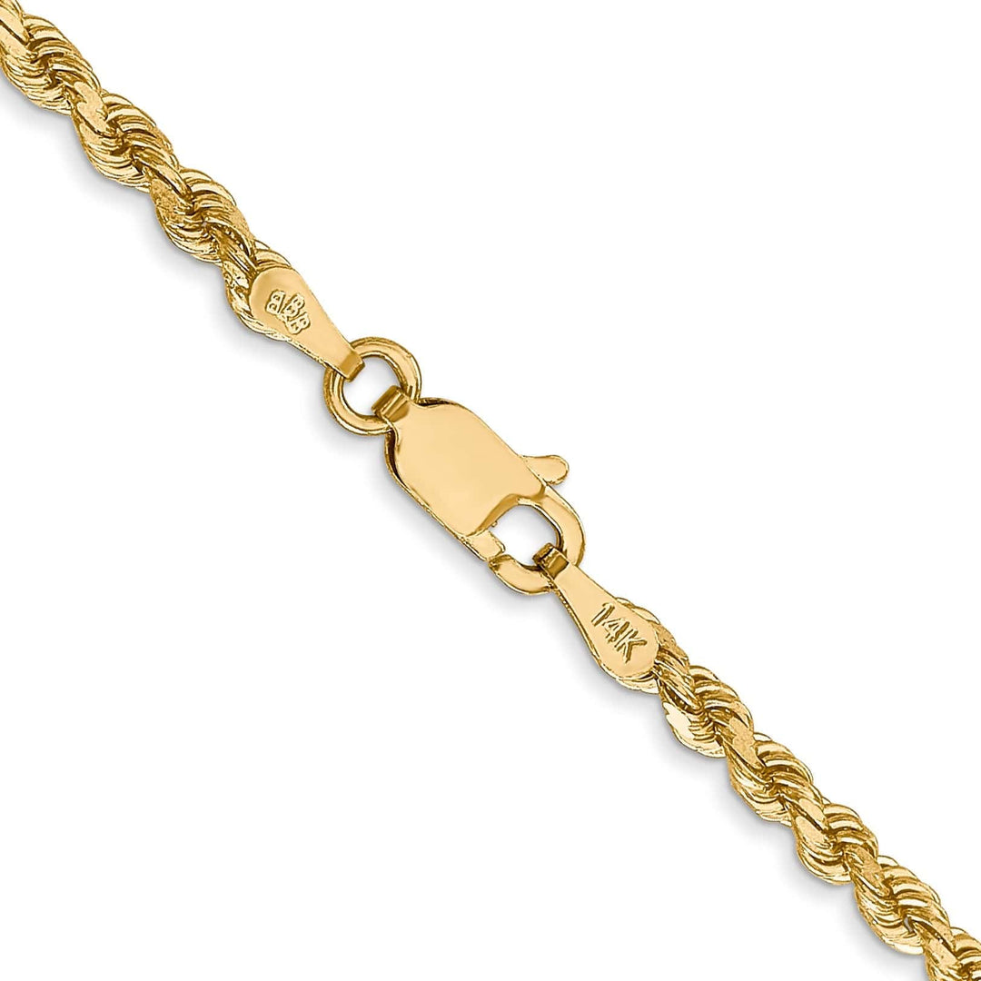 Lovely Rita's Chains 14k Yellow Gold 2.75mm Diamond Cut Rope Chain