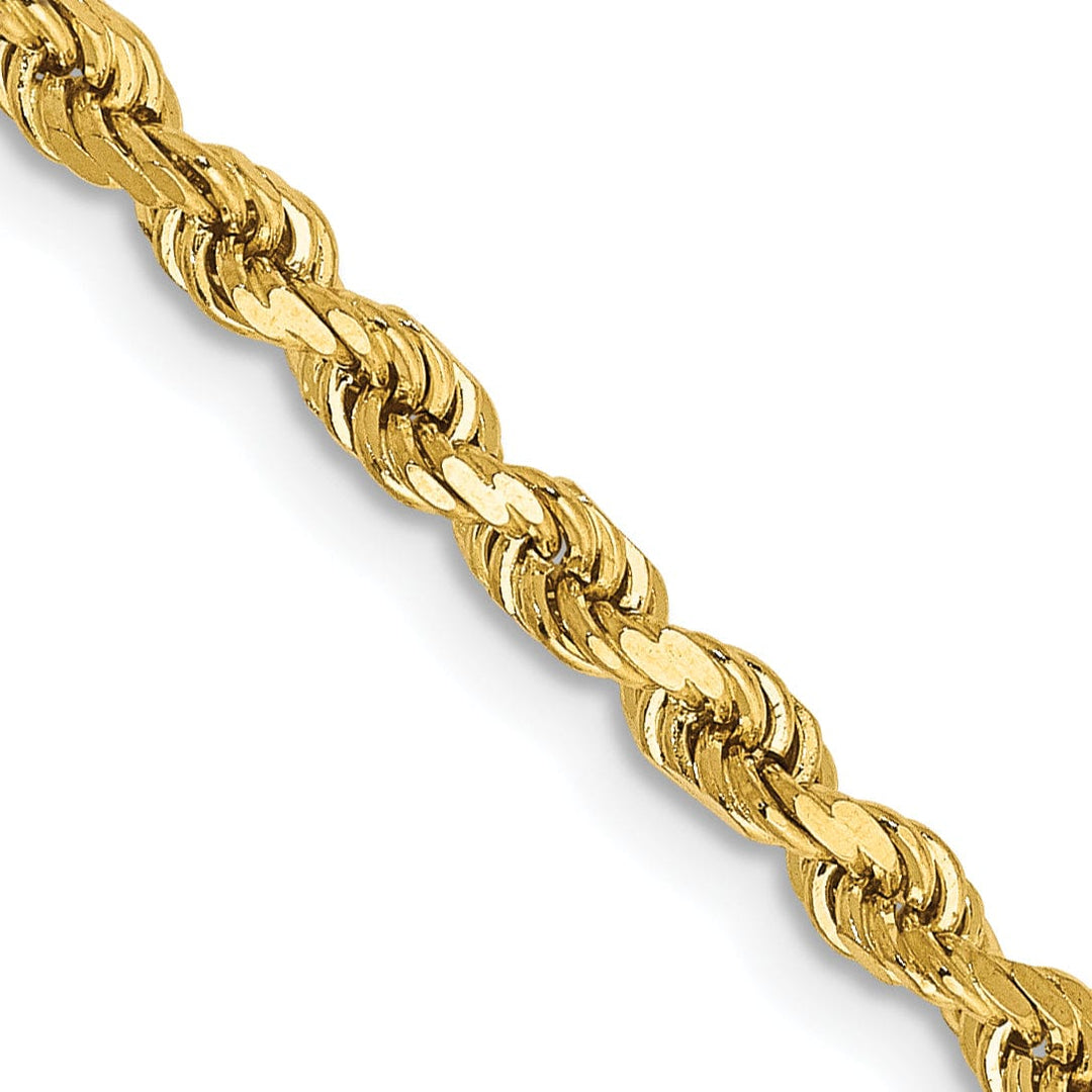 Lovely Rita's Chains 14k Yellow Gold 2.75mm Diamond Cut Rope Chain