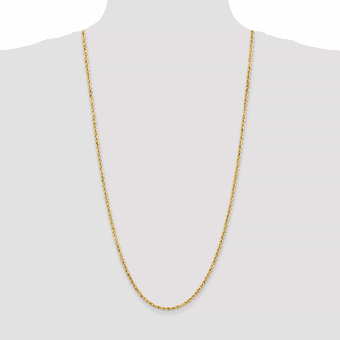 Lovely Rita's Chains 14k Yellow Gold 2.75mm Handmade Rope Chain