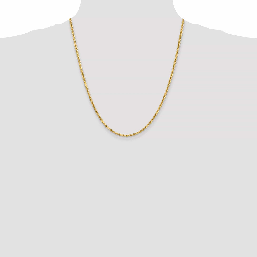 Lovely Rita's Chains 14k Yellow Gold 2.75mm Handmade Rope Chain