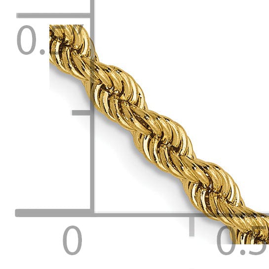 Lovely Rita's Chains 14k Yellow Gold 2.75mm Regular Rope Chain