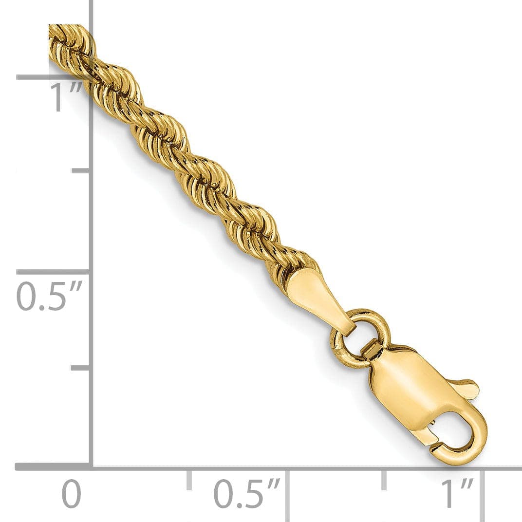Lovely Rita's Chains 14k Yellow Gold 2.75mm Regular Rope Chain
