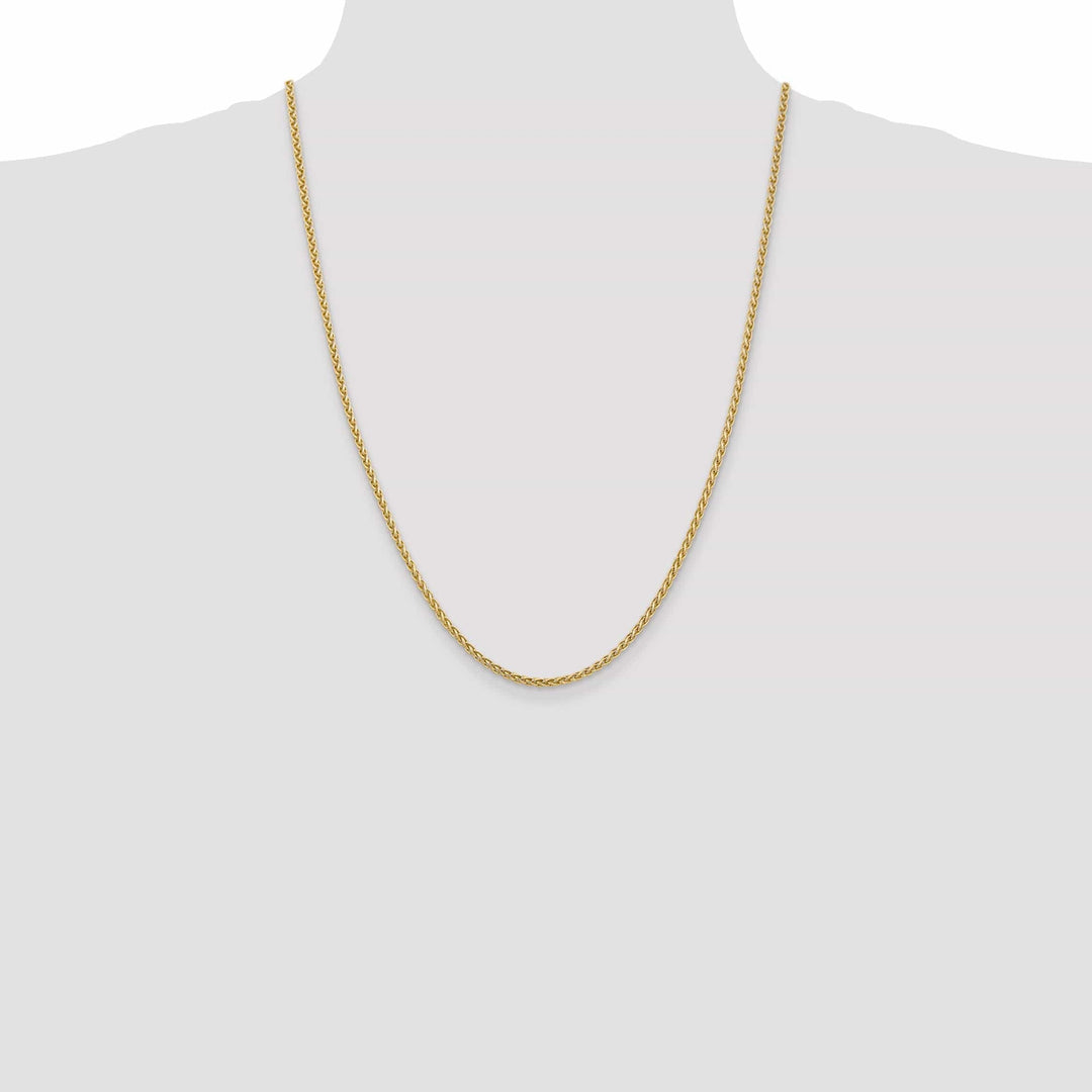 Lovely Rita's Chains 14k Yellow Gold 2.80mm Solid Polish Spiga Chain
