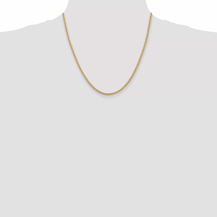 Lovely Rita's Chains 14k Yellow Gold 2.80mm Solid Polish Spiga Chain