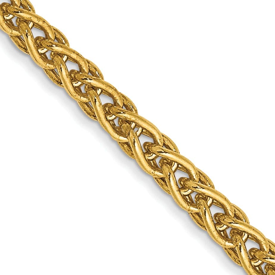 Lovely Rita's Chains 14k Yellow Gold 2.80mm Solid Polish Spiga Chain