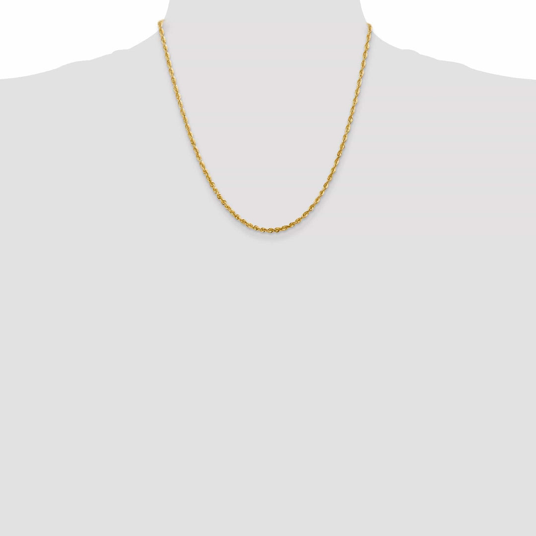 Lovely Rita's Chains 14k Yellow Gold 2.82mm DC ExtraLight Rope Chain