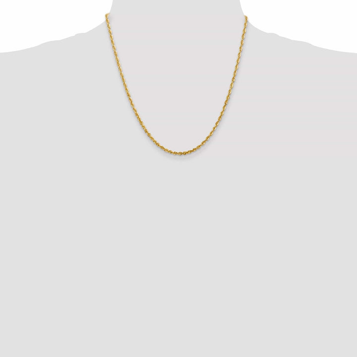 Lovely Rita's Chains 14k Yellow Gold 2.82mm DC ExtraLight Rope Chain