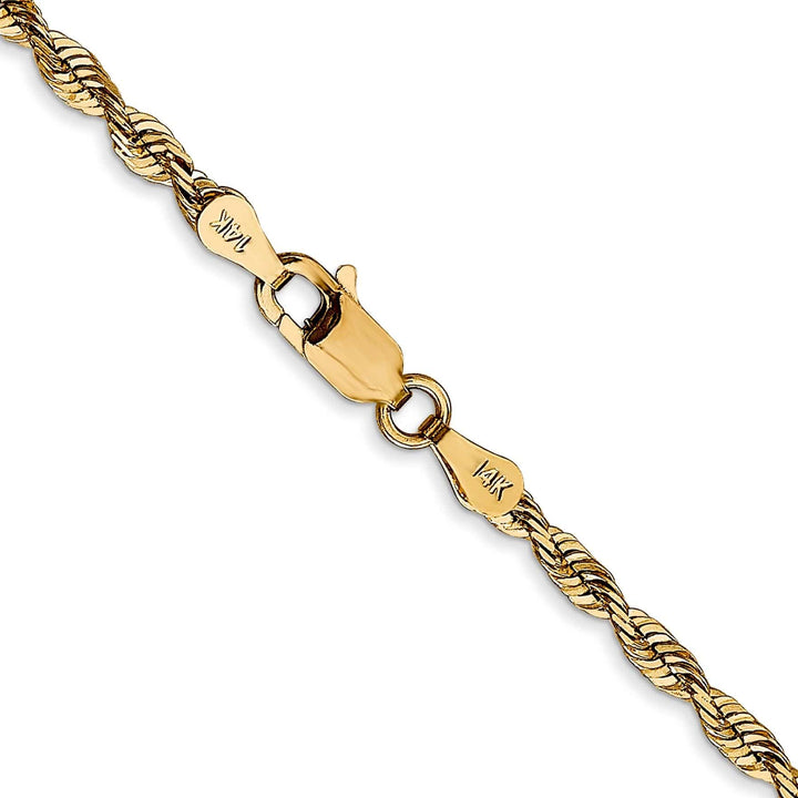 Lovely Rita's Chains 14k Yellow Gold 2.82mm DC ExtraLight Rope Chain