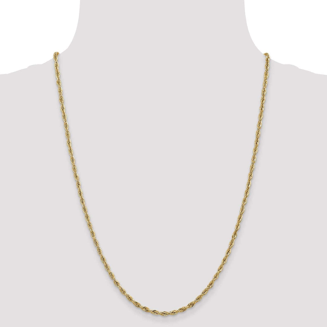 Lovely Rita's Chains 14k Yellow Gold 2.9mm Semi Solid Rope Chain