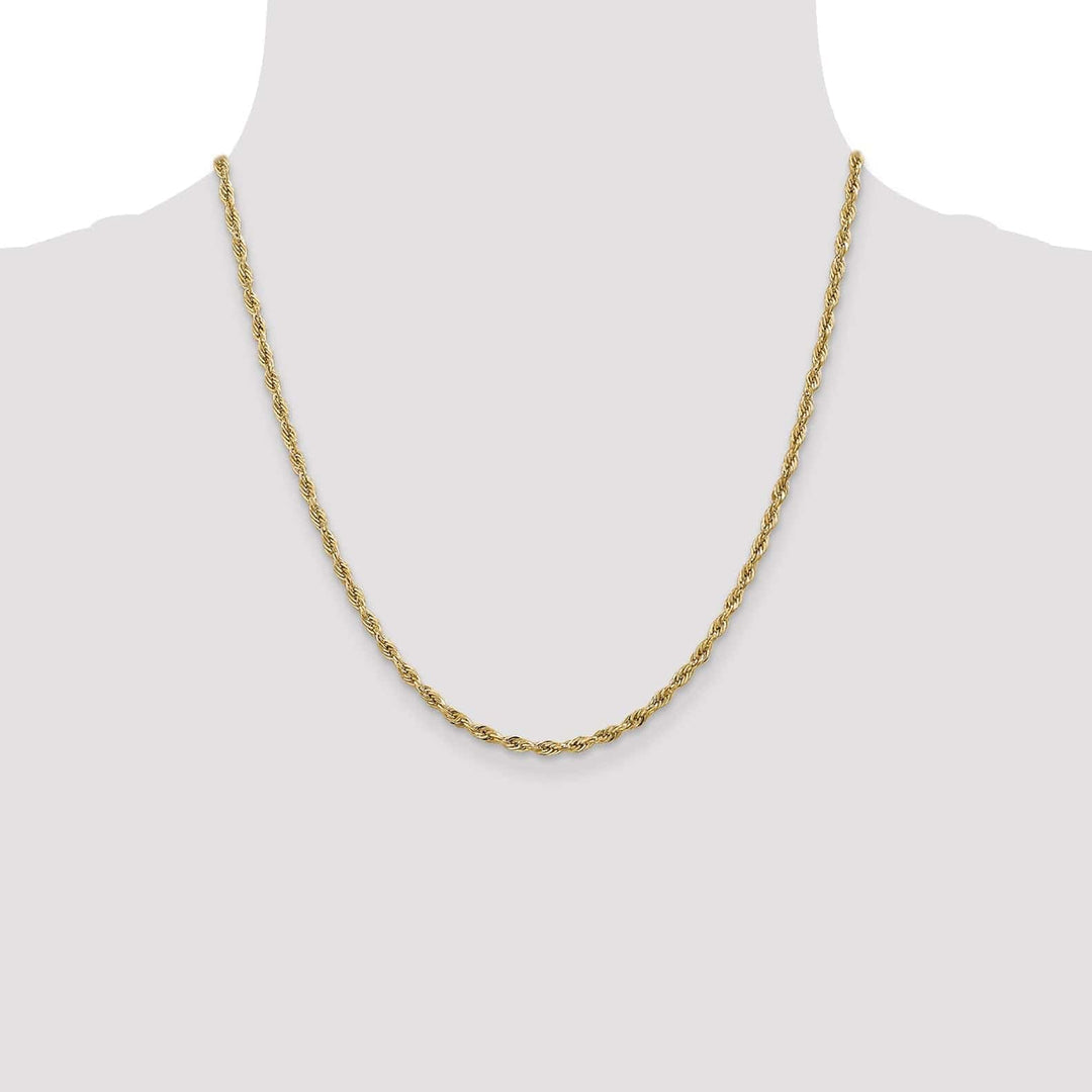 Lovely Rita's Chains 14k Yellow Gold 2.9mm Semi Solid Rope Chain