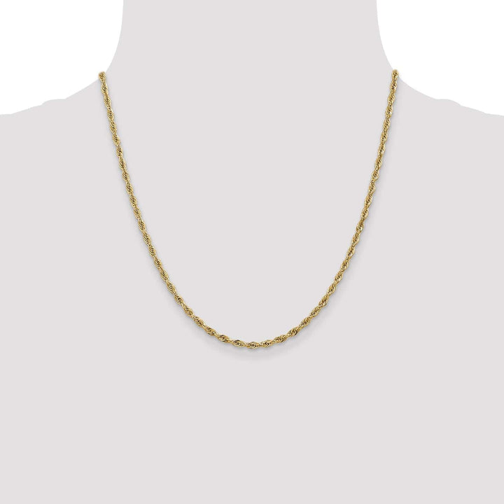 Lovely Rita's Chains 14k Yellow Gold 2.9mm Semi Solid Rope Chain