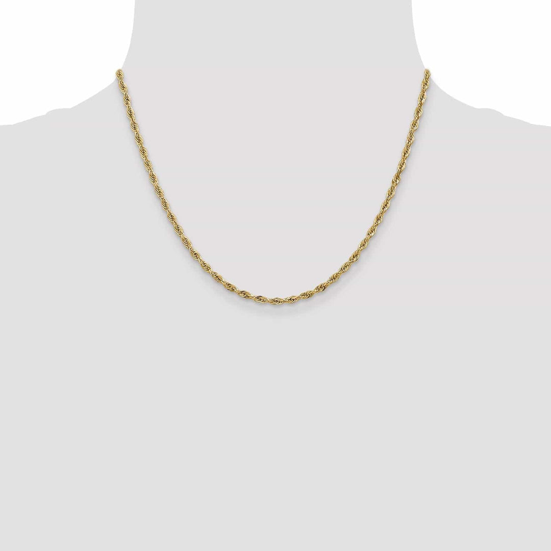 Lovely Rita's Chains 14k Yellow Gold 2.9mm Semi Solid Rope Chain