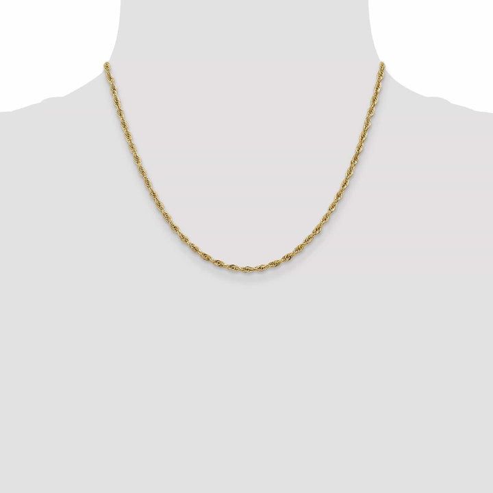 Lovely Rita's Chains 14k Yellow Gold 2.9mm Semi Solid Rope Chain