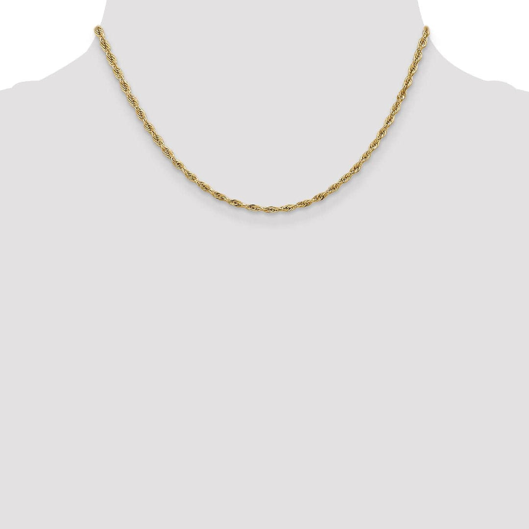 Lovely Rita's Chains 14k Yellow Gold 2.9mm Semi Solid Rope Chain