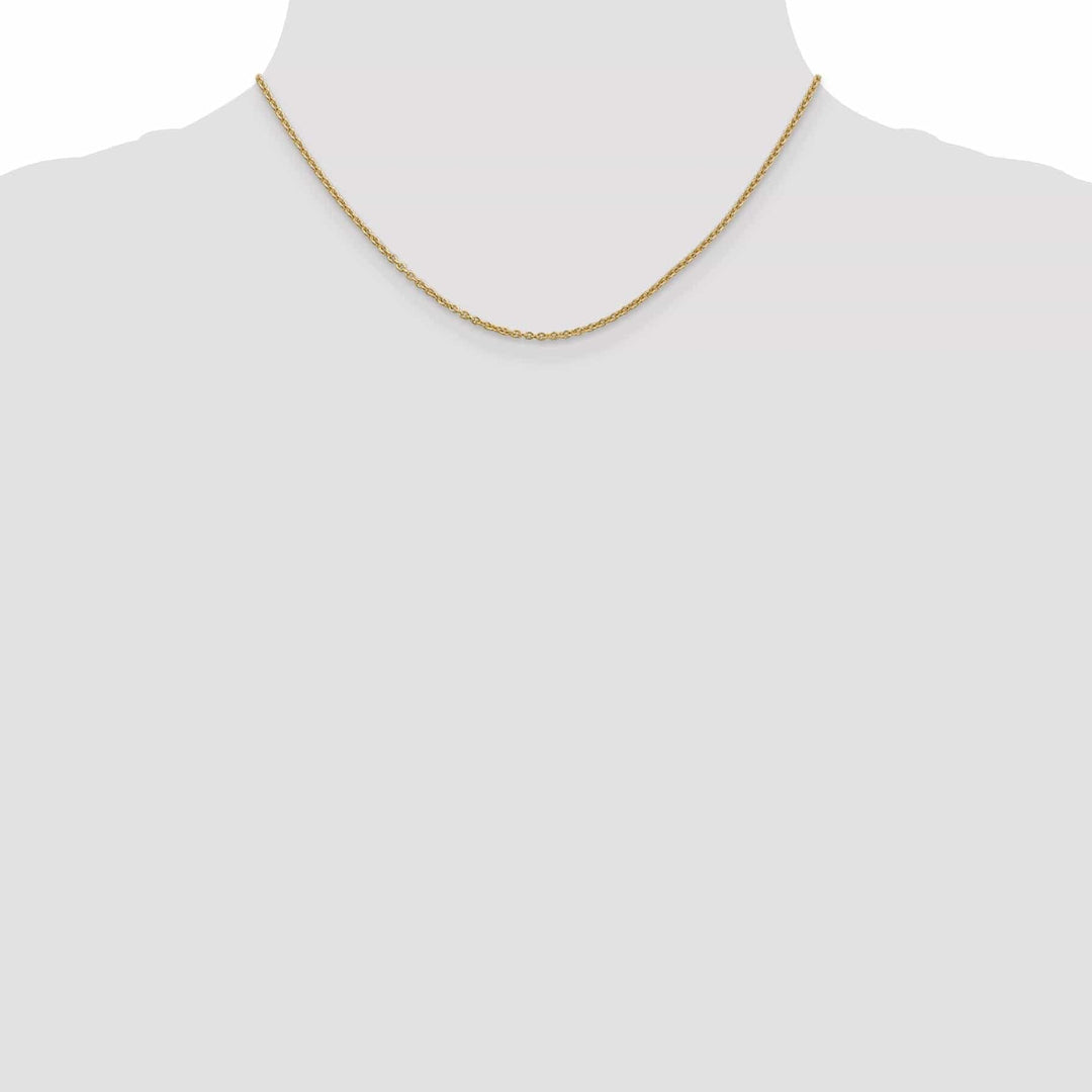 Lovely Rita's Chains 14k Yellow Gold 2mm Solid Polished Cable Chain
