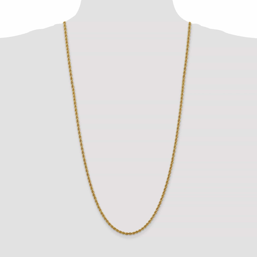 Lovely Rita's Chains 14k Yellow Gold 3.00-mm Handmade Rope Chain