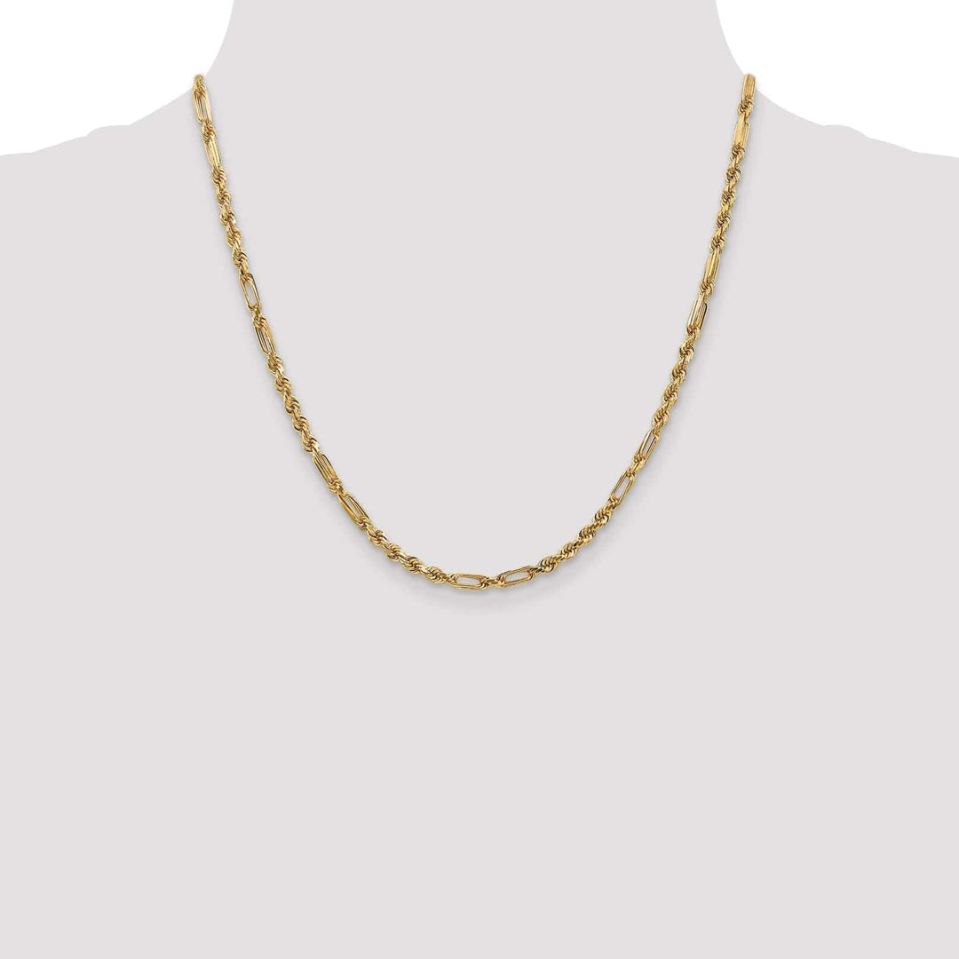 Lovely Rita's Chains 14k Yellow Gold 3.00mm D.C Milano Rope Chain