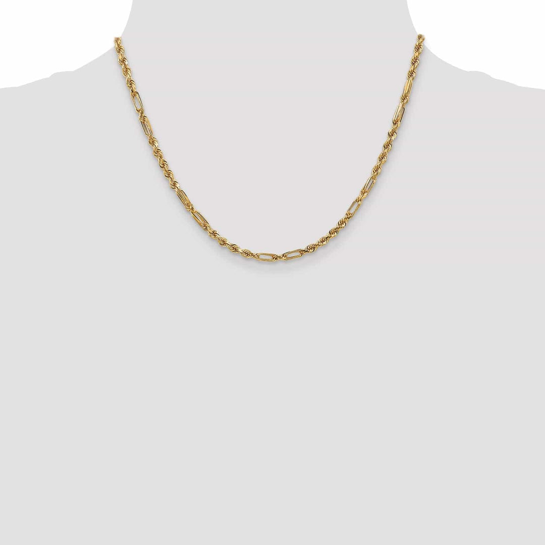 Lovely Rita's Chains 14k Yellow Gold 3.00mm D.C Milano Rope Chain