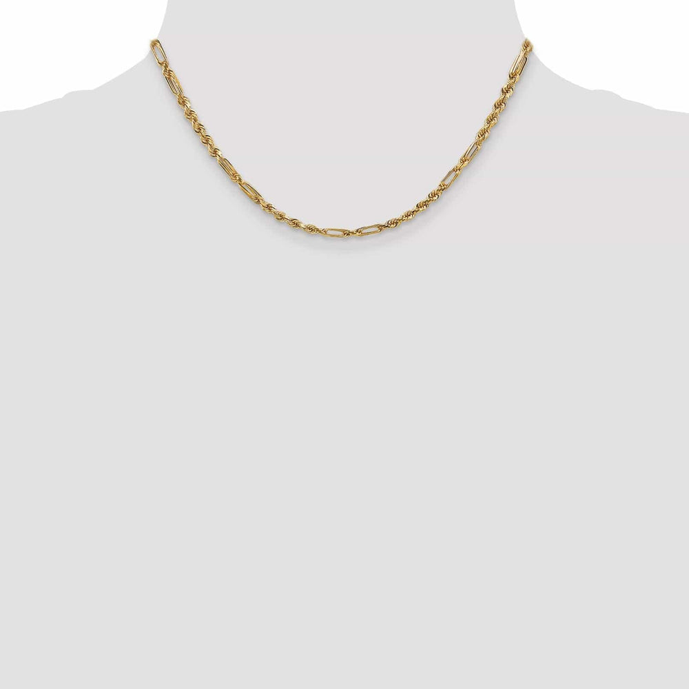 Lovely Rita's Chains 14k Yellow Gold 3.00mm D.C Milano Rope Chain