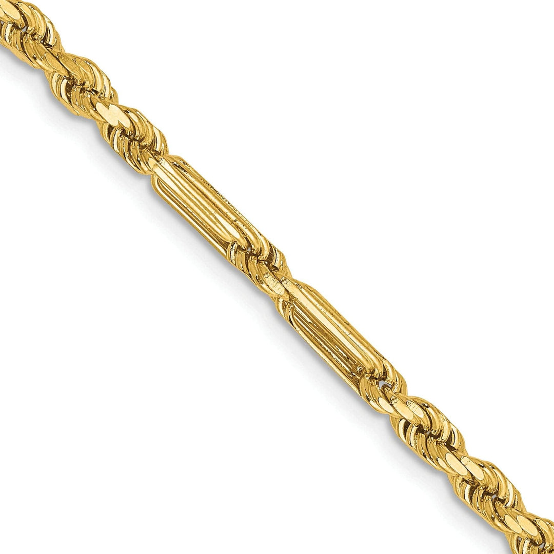Lovely Rita's Chains 14k Yellow Gold 3.00mm D.C Milano Rope Chain