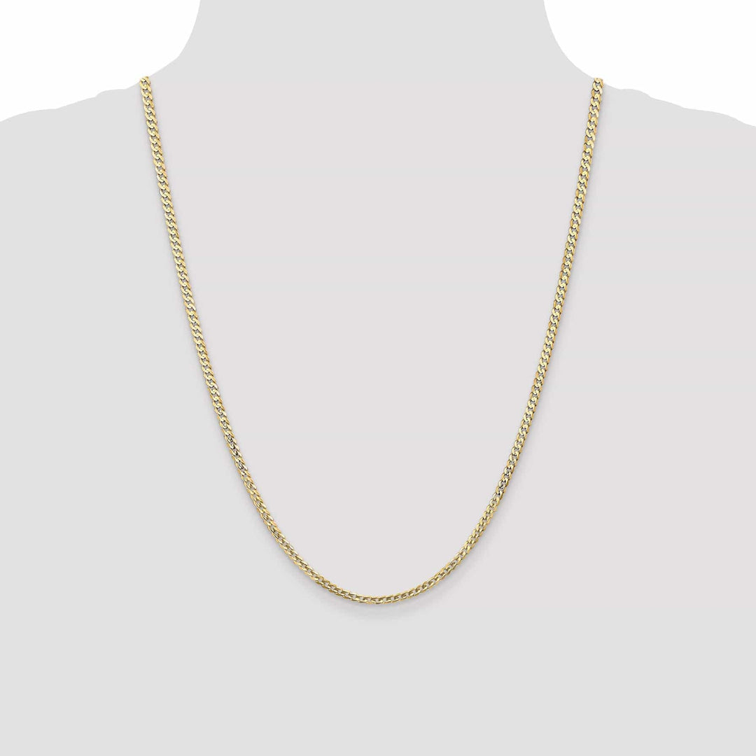 Lovely Rita's Chains 14k Yellow Gold 3.00mm Open Concave Curb Chain