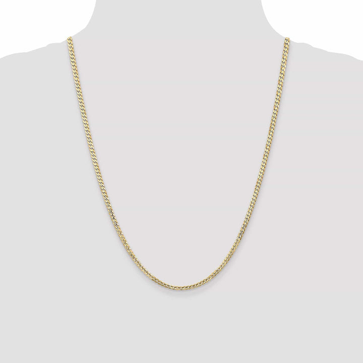 Lovely Rita's Chains 14k Yellow Gold 3.00mm Open Concave Curb Chain