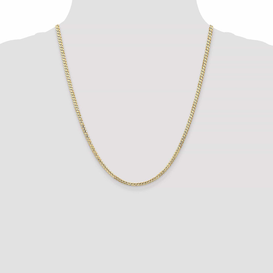 Lovely Rita's Chains 14k Yellow Gold 3.00mm Open Concave Curb Chain