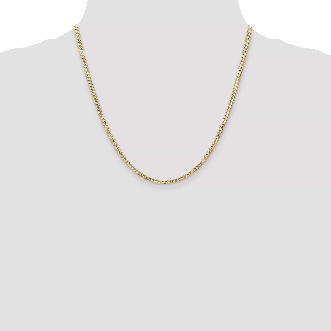 Lovely Rita's Chains 14k Yellow Gold 3.00mm Open Concave Curb Chain