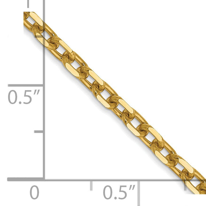 Lovely Rita's Chains 14k Yellow Gold 3.00mm Round Link Cable Chain